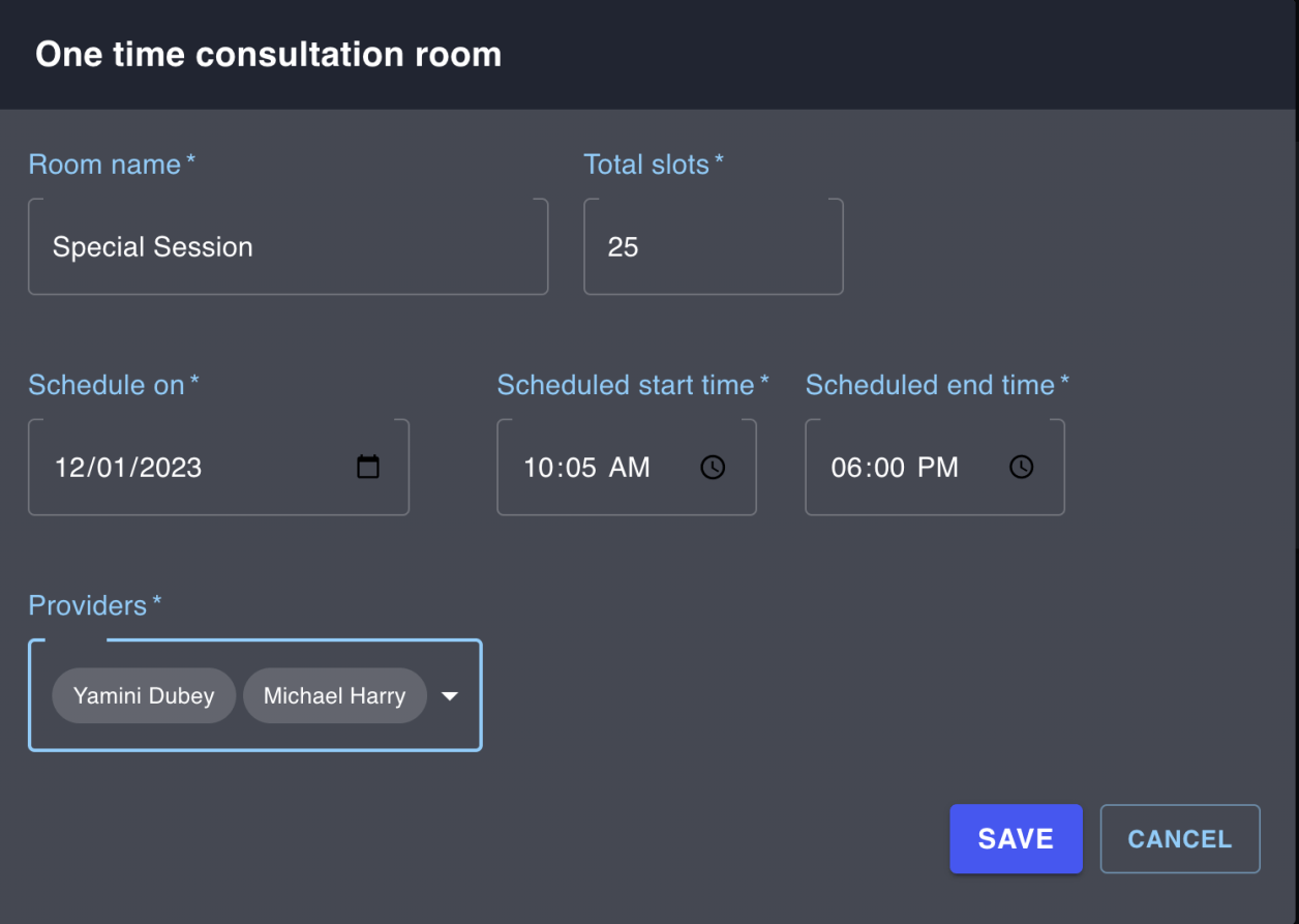 Tele Sathi One Time Consultation Room