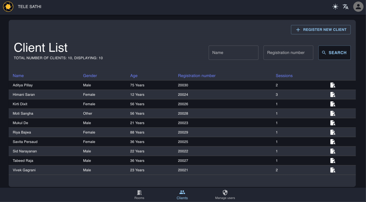 Tele Sathi Client List